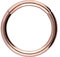 PIERCINGLINE Segmentring Clicker aus Titan - Piercing für Nase oder Septum in Roségoldfarben - Größe: 2,5 mm Stabstärke | 12 mm Innendurchmesser