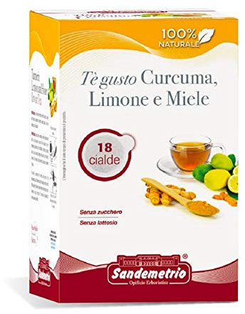San Demetrio te' curcuma limone e miele 36 cialde