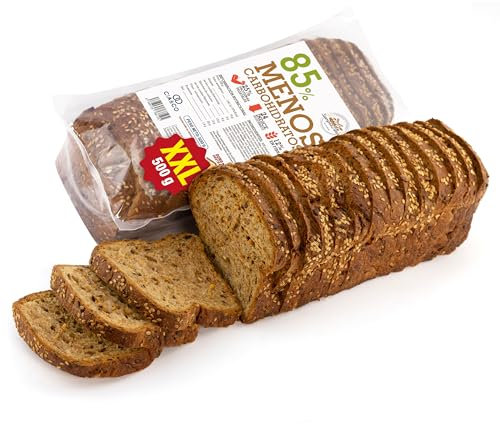 Pan Proteico SiempreTierno XXL 500 grs · Bajo en Carbohidratos · 25% de Proteínas · Ideal dietas Keto, Hipocalóricas y Altas en Proteínas · Dura hasta 270 días sin frio.