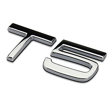 cicisame 1 x 3D-Metall-Aufkleber für Volvo S40 S60 S80 V40 V50 V60 S90 C30 XC40 XC60 XC70 XC90 Auto-Emblem Zubehör (T5).
