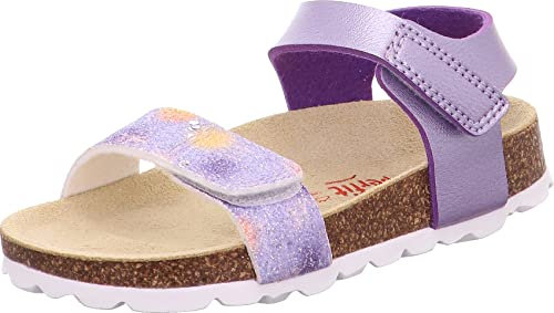 Superfit Fussbettpantoffel, Sandali Bambine e Ragazze, Lilla Multicolor 8500, 41 EU