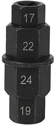Qiilu Motorrad-Reifen-Spindel-Schraubenschlüssel-Reparaturwerkzeug für 17mm 19mm 22mm 24mm Vorderachse E6o805