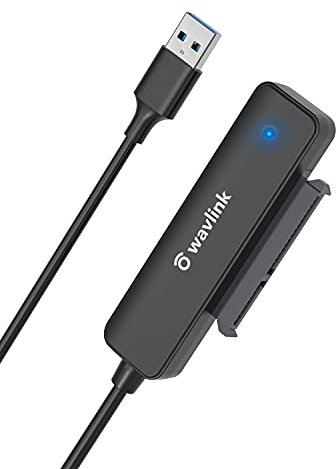 WAVLINK USB 3.0 zu SATA Kabel Adapter für 2.5'' Festplatten, USB auf SSD/HDD SATA III Adapter Konverter komatibel mit 2,5'',UASP