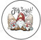 2cmØ 32-Stück! Aufkleber Sticker Briefumschlag-Siegel Post rund Joy World Gnomes Christmas Freude Welt Wichtel Weihnachten R1005
