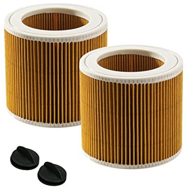 2 filtros compatibles con aspiradoras Kärcher WD3 Premium, WD2, WD 3 P, MV2, MV 3, A2054, …, alternativo al original 6.414-552.0, 6.414-772.0, 6.414-547.0