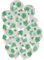 Folat 68825 Ballons Tropische Blätter 30cm-15 Stück Latex Helium Luftballon, Geburtstag Deko, Green, 30 cm