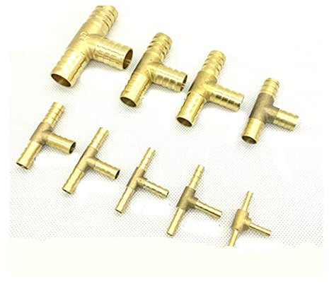 1PCS Connecteur de raccord de Tuyau en Laiton pour Le Tuyau Pagode en cuivre,T,OD 12mm