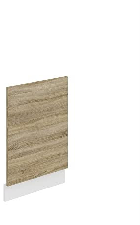Belini Frontblende für Geschirrspüler PO. Frontblende Geschirrspüler 45 cm Breite. Frontplatte für Spülmaschine ohne Griff, Sonoma-Eiche
