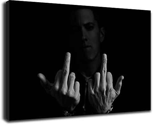 Artis Prints Leinwandbild Eminem, Rap Musik, Hip-Hop, Klein bis XXL, Inneneinrichtung - Wohnzimmer - Wohnung, Dekoration