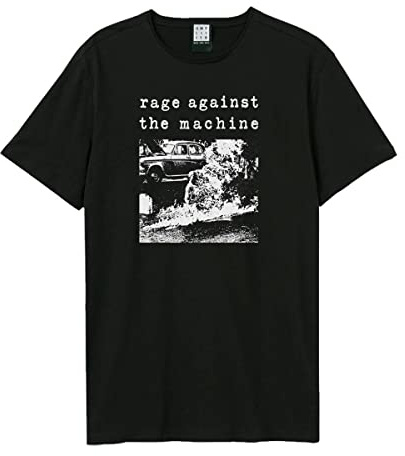 Amplified Fire Rage Against The Machine T-Shirt Monk XXL Black