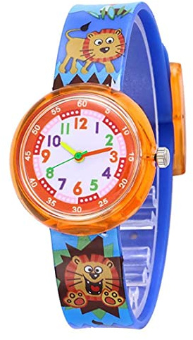 Charles William Cute Kids Children Zoo Animals Car Truck Numbers Childs Watch Perfect for First Time Telling