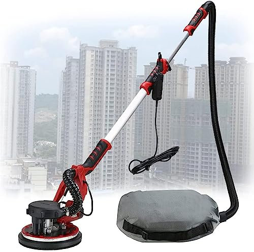 Electric Drywall Sander with Vacuum - Excellent Dust Removal | 6 Speeds, Extendable Hose, Pole Sander | Ultimate Ceiling Sander for Quick & Easy Sanding