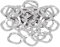 100 Pezzi Assortimento Kit di Rondelle Ondulate Rondelle Elastiche Set Ondulate Increspate Set di Ferramenta di Fissaggio in Acciaio Inossidabile A2 per Bullone a Vite(M8)
