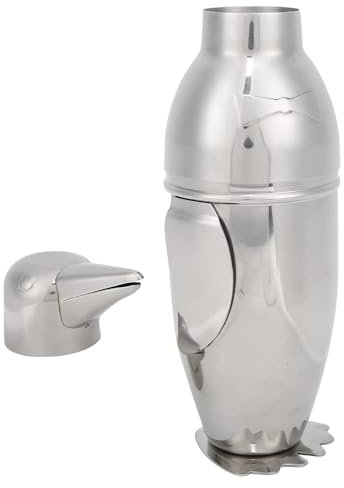 Xcello Coctelera Clásica Retro De Acero Inoxidable Con Capacidad De 500 Ml Para Camareros Profesionales Y Principiantes