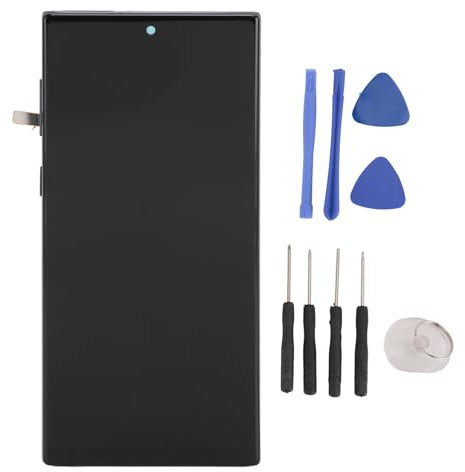 Cuifati Écran de Remplacement pour Galaxy Note 10, écran LCD TFT et Numériseur D'écran Tactile 3D avec Cadre, Assemblage D'écran de Téléphone Portable avec Outils,