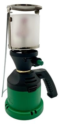 Nola Gaslampe inkl. 3 Glühstrümpfen - Gas Kartuschen Campinglampe, Propan Butan Gaskartusche, Outdoor Gaslaterne mit Propan, Gaskartuschenlampe für Camping, Brennstofflaterne, Campinglicht Art. 930