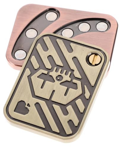 ibasenice 3stücke Metal Poker Fidget Toy Druckkarte Fidget Slider Stressabbau-Spielzeug Für Büro Zuhause Und Unterwegs Lustiges Metallpoker-Spielzeug Geschenkidee Für Freunde Und Familie