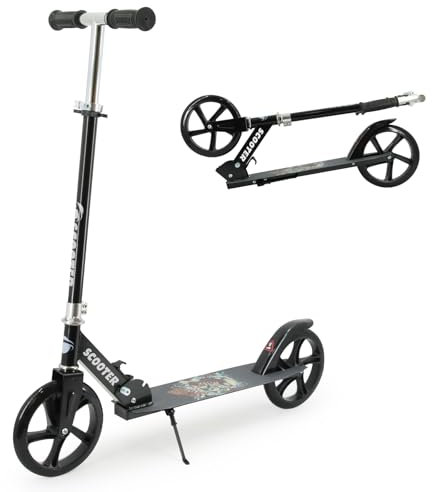 TENBOOM Roller Kinder Scooter Klappbar Groß Räder 3 Höhenverstellbare ab 5 Jahren Jungen