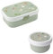 Mepal | Kinder Obst- und Bento Box | Campus meets Fruits | Spülmaschinenfest & BPA-frei | 300 & 750 ml | Mit Fächern, Gabel & Clip-Verschluss | Perfekt für Snacks & Mahlzeiten | Little Farm