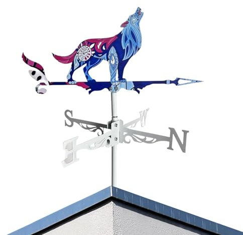 Veleta, Veleta para cobertizos, Veleta de Viento, Veleta de jardín para Animales, Veleta de Gallo de Metal, Spinner de Viento de Gallo de Metal, Gallo Giratorio de Viento para jardín, Granja, Patio