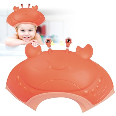 Duschhaube Kinder Shampoo Kappe, Baby Bath Shower Cap, Schutz Baby Verstellbare Haare Waschen Kinderschutz Schild Haarwaschhilfe Badehaube Kinder, Schutz von Augen und Ohren Verwendet (Rosa)