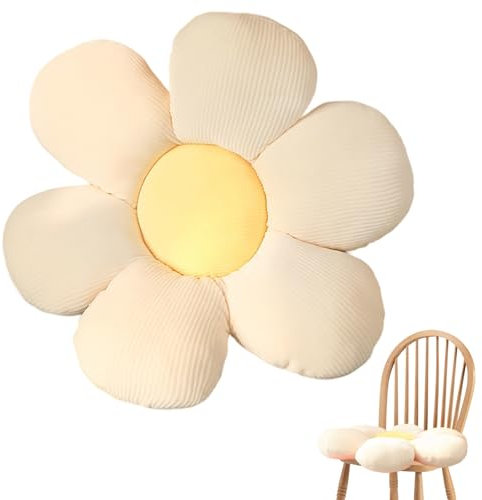 Pesoncarl Blumenkissen, 16 Zoll weich gemütlich blühend Blumenboden Kissen, süße Blumenform Stuhlkissen, dekoratives Blumensitzkissen für Sofa Couch Bett