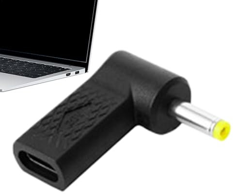 USB C PD To DC Barrel Adapter | High Compatibility Ring Barrel Plug To USB C Adapter DC Charger - Compact Charging Connector -Charger Adapter For Home Work Travel