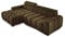 Ecksofa BULL 285x168x77/97 cm, Linke Seite Mit Schlaffunktion, Elektrisch Ausziehbarer Sitzfläche, Verstellbaren Kopfstützen, Dunklen Buchenholzfüßen, Hydrophobem SALVADOR-Bezugstoff - Esche