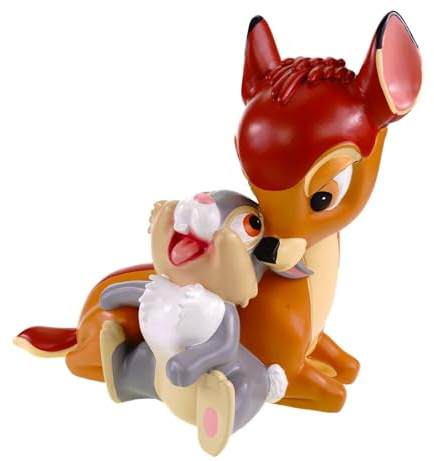 Christmas Inspirations Gartenfigur Bambi und Klopfer 28x27 cm Wetterfeste Disney Dekoration - Polyresin Statue für Garten & Zuhause - Herzerwärmender Blickfang für Disney-Fans
