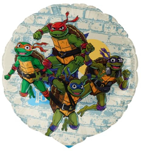 BeenSmile, Luftballons Geburtstag Tortues Ninja, Geburtstagsdeko Mädchen und junge, Heliumballon auch für Luft geeignet, sehr widerstandsfähiges material, 46 Cm