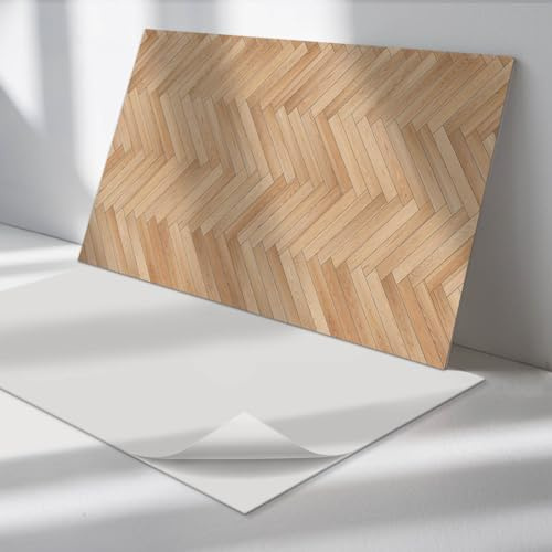 Dekorpaneele Vinyl 120x60 cm Rechteckig Wasserdicht Schnelle Montage Leicht zu Reinigen Nachhaltig Modernes Erscheinungsbild Selbstklebend - Fischgräten-Bodenmuster