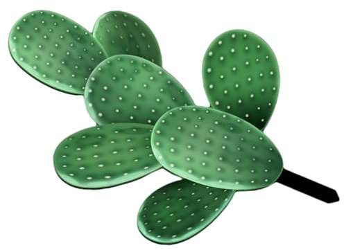 Kisangel Dekorativer Kaktus Gartenstecker aus Acryl mit Lebensnaher Form für Outdoor Dekoration und Frühling Gartendekoration im Freien als Gartenornament