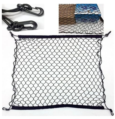 Kofferraumabdeckung Für KIA Für Sportage SL 2011~2015 2012 Kofferraum-Kofferraumnetz Frachthaken Organizer Aufbewahrungsgepäck Elastisches Netz Autozubehör Laderaumabdeckung