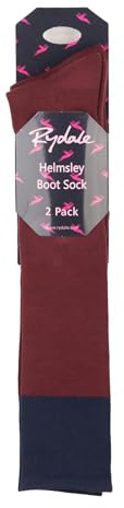 Rydale Ladies Tall Boot Socks Womens Winter Accessories Knee Length Sock (UK, Alpha, One Size, Regular, Regular, Burgundy)