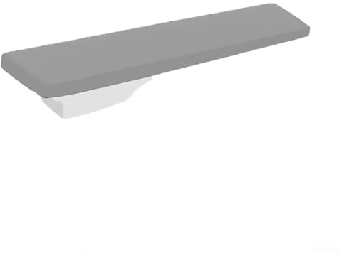 ZAMETTER Weatherproof Diving Board Cover 10 Ft with UV Resistance and Dust Prevention for Outdoor Pool Protection Made from 600D Oxford Fabric with Drawstring Fit in Black(210D：244 * 31 * 10cm Grey)