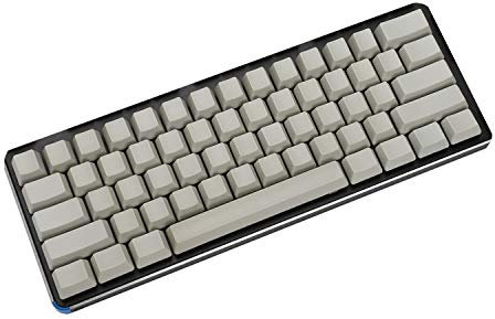 YMDK Leere dicke PBT OEM Profil 61 ANSI Tastenkappen für MX Switches mechanische Tastatur (hellgrau) (nur Tastenkappe)