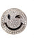 Lirii Smiley Magnet Brosche mit Strass Rund Schalhalter Wink Jeans Tasche Farbe Rosé Gold