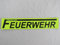 FREIWILLIGE FEUERWEHR 3M Reflex Rückenschild 38x8cm Zitronengelb