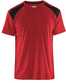 Blaklader 33791042 T-SHIRT, Rot/ Schwarz, grootte XS
