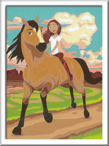 Ravensburger CreArt 27794 - Spirit - Malen nach Zahlen Spirit für Kinder ab 7 Jahre
