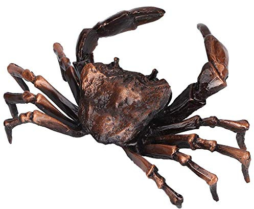 Biitfuu Tierstatue Innovative Krabbenform Kupfer Skulptur Ornament für Home Office Coffee Bar Dekoration