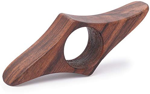 Strumento Fermapagine per Lettura -Segnalibro per Pollice in Legno di Noce Naturale Fatto a Mano - Regali per Amanti dei Libri - Porta Libro- Accessori Libro- Accessori Lettura - Gadget Libri (Mini)
