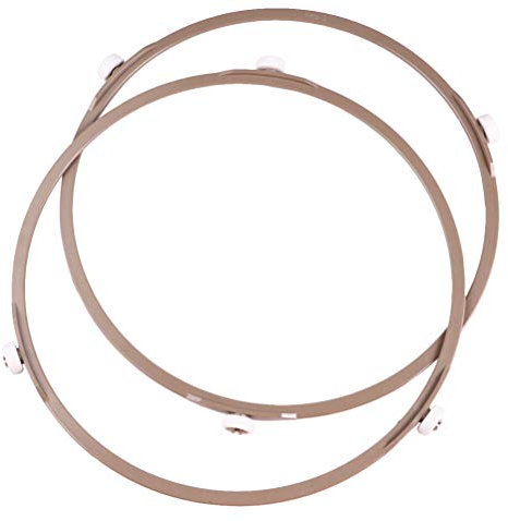 Cabilock 2 Uds Anillo de Rodillo de Microondas Universal Horno de Microondas Plato Giratorio Plato Bandeja Anillo de Soporte Giratorio