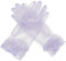 Hoseirty Damen-Handschuhe, kurz, Tüll, Hochzeit, Party, Handgelenk, Vintage, transparent, für Tee, Party, Abend, Abschlussball, Opern, Party, Handschuhe, lavendel