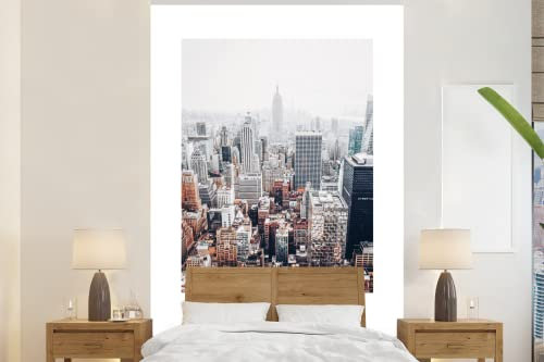 Selbstklebend Tapete Wandpapier Wandaufkleber Fototapete Tapeten Wanddeko 170x260 cm New York - USA - Luft