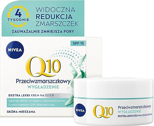 NIVEA Q10 Glätten Extra leichte Anti-Falten-Tagescreme SPF 15, 50ml