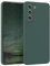 EAZY CASE - Silikonhülle für Samsung Galaxy S21 FE 5G Hülle Silikon Case Grün weich stoßfeste Handyhülle Galaxy S21 FE 5G Schutzhülle mit Kameraschutz Dünn Premium Schutz Cover TPU Bumper Piniengrün