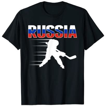 Russland Eishockey Fans Trikot Russisches Hockey Team Supporter T-Shirt