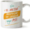MUGFFINS Tazas para PROFESOR DE LENGUA hombre - En Español - Eres el mejor sigue así! - 11 oz / 330 ml - Regalo original y divertido