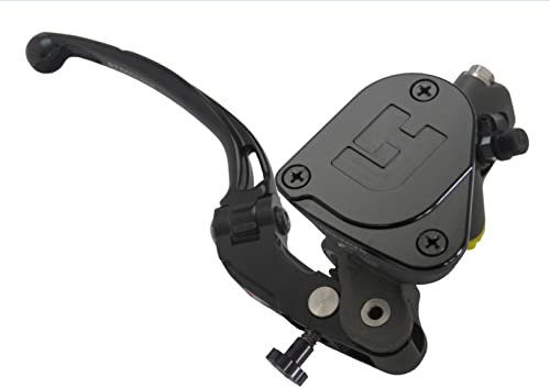 Pompa Freno Forgiata 16X16 Con Vaschetta Integrata,Leva Snodata Lunga Nera (Pomello+Leva) per Ducati Scrambler Mach 2.0 dal 2018 al 2018, CC 800